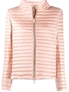 Save The Duck Quilted Fabric Ultralight Puffer Jacket In Pink