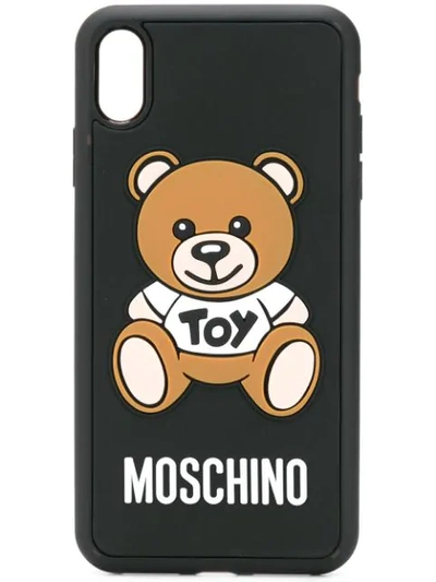 Moschino Toy Teddy Iphone Xs Max Case In Black