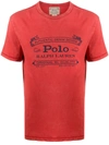 Polo Ralph Lauren Vintage Logo Print Jersey T-shirt In Red