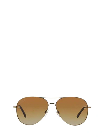 Pre-owned Chanel Aviator Frame Sunglasses In Multi