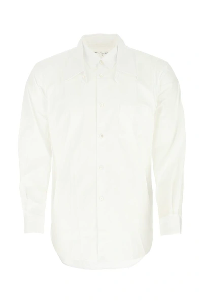 Comme Des Garçons Shirt Double Collared Shirt In White