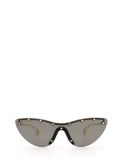 Gucci Eyewear Cat Eye Frame Sunglasses In Gold