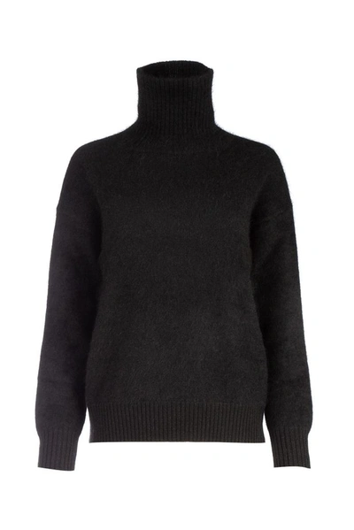 Max Mara Studio Turtleneck Sweater In Black