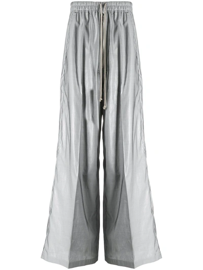 Rick Owens Wide-leg Flared Trousers In Grey