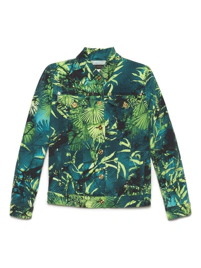 Versace Jungle Jacket In Green