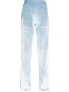 Palm Angels Chenille Tracksuit Trousers In Blue