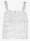 Loveshackfancy Gehäkeltes 'sully' Cropped-top In White