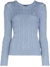 Polo Ralph Lauren Julianna Classic Crew Neck Sweater In Blue