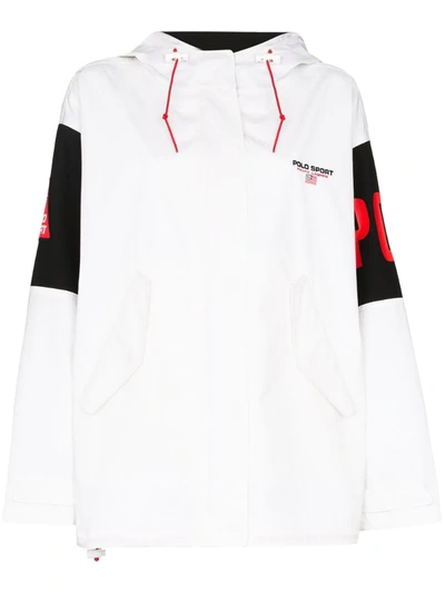 Polo Ralph Lauren Logo-appliqued Sports Jacket In White
