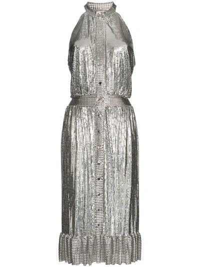 Rabanne Chain Mail Dress In Silver