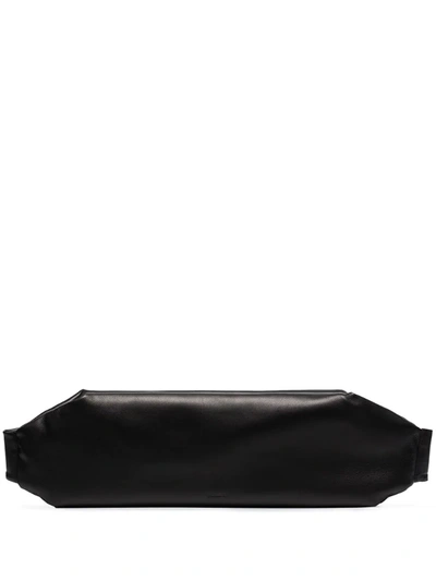 Jil Sander Black Small Padded Leather Cross Body Bag