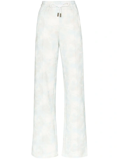 Off-white Cloud Print Track Pants In Blue