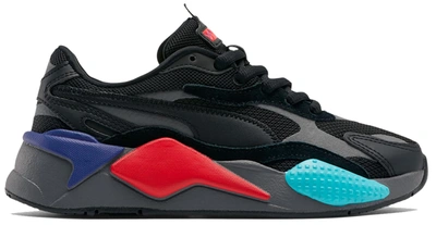 Pre-owned Puma Rs-x 3 Puzzle Black Red (gs) In  Black/ Black-high Risk Red