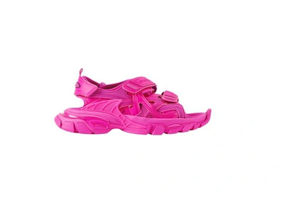 Pre-owned Balenciaga Track Sandal Rose Bubble Gum (women's) In Pink