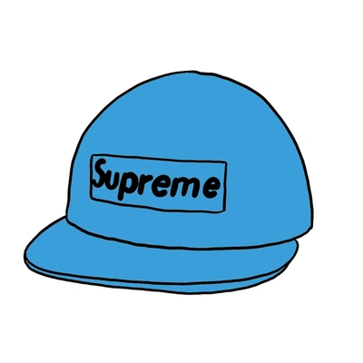 Pre-owned Supreme Washed Chino Twill Camp Cap (ss20) Blue