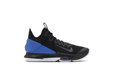 Pre-owned Nike Lebron Witness 4 Black Hyper Cobalt In Black/hyper Cobalt/clear
