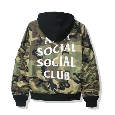 Pre-owned Anti Social Social Club Urus Ma1 Jacket (fw19) Camo