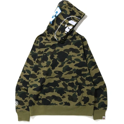 Pre-owned Bape  1st Camo 2nd Ape Pullover Hoodie Green