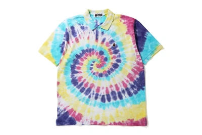Pre-owned Bape  Relaxed Tie Dye Polo Multi