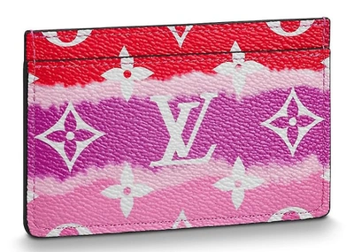 Pre-owned Louis Vuitton  Card Holder Lv Escale Rouge