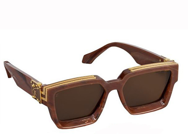 Louis Vuitton Blue The Party Square Sunglasses at 1stDibs