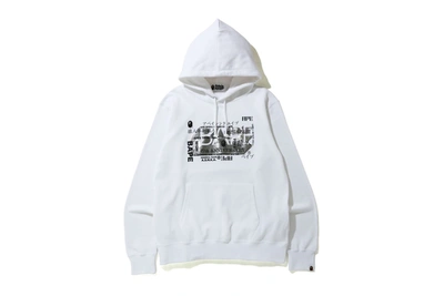 Pre-owned Bape  27th Anniversary Foil Wide Pullover Hoodie White