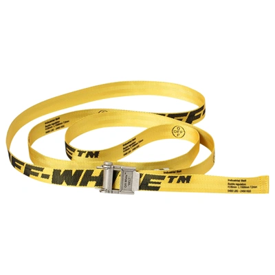 Pre-owned Off-white Mini 2.0 Industrial Belt Yellow/black