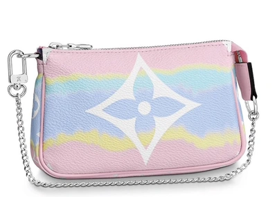 Pre-owned Louis Vuitton  Mini Pochette Accessories Lv Escale Pastel