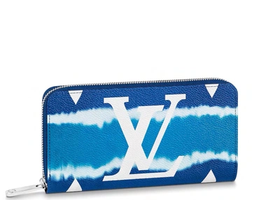 Pre-owned Louis Vuitton  Zippy Wallet Lv Escale Bleu