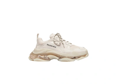 Pre-owned Balenciaga Triple S Crystal Clear Sole (women's) In Ivory