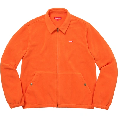 Pre-owned Supreme  Polartec Harrington Jacket Orange