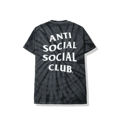 Pre-owned Anti Social Social Club Laguna Tee (fw19) Black Tie Dye