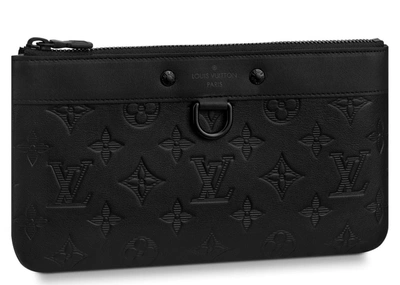 Pre-owned Discovery Pochette Monogram Shadow Pm Black