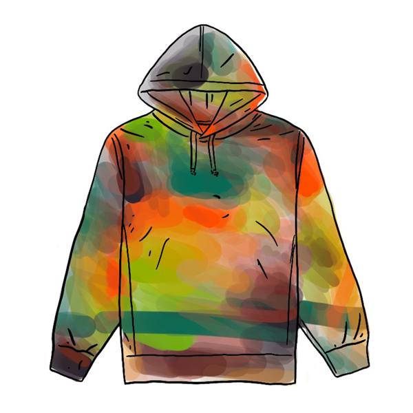 supreme rammellzee hooded sweatshirt multicolor