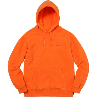Pre-owned Supreme  Polartec Hooded Sweatshirt Orange