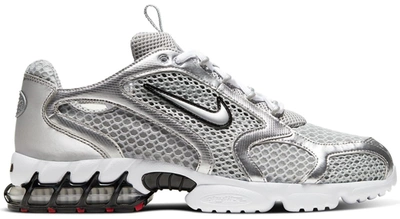 Pre owned Air Zoom Spiridon Cage 2 Metallic Silver In Light Smoke Grey metallic Silver