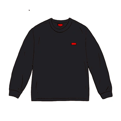 Pre-owned Supreme Small Box L/s Tee Black | ModeSens