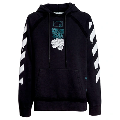 Pre-owned Off-white Dripping Arrows Incompiuto Hoodie Black/white