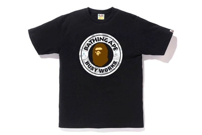 Pre-owned Bape  Space Camo Busy Works Tee Black
