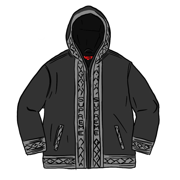 woven hooded jacket supreme