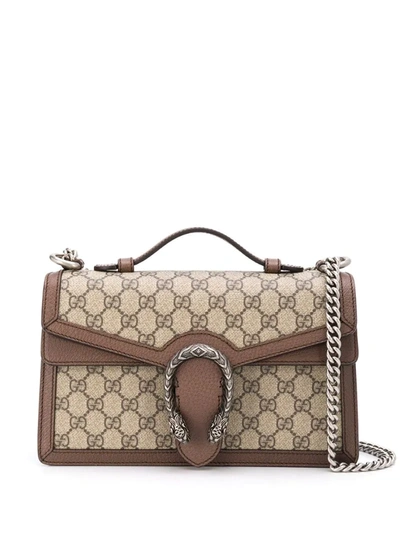 Gucci Dionysus Gg Shoulder Bag In Brown