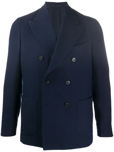 Gabriele Pasini Double Breasted Jacket In Blue