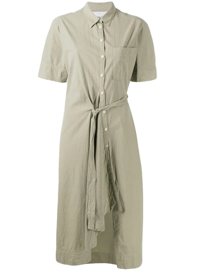 Henrik Vibskov Organic Cotton Shirt Dress In Green