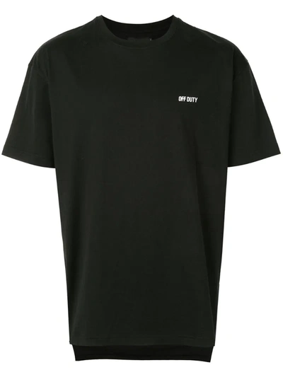 Off Duty Logo Short-sleeve T-shirt In Black