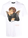 Domrebel Rebel Angel Print T-shirt In White
