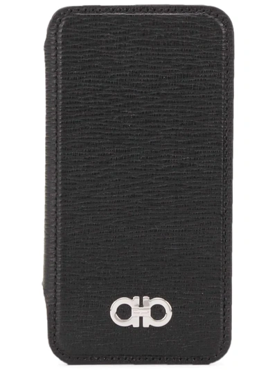 ＊SALVATORE FERRAGAMO＊ Gancini iPhone X Leather Case Salvatore Ferragamo Leather iPhone Smart Phone Case w/Credit