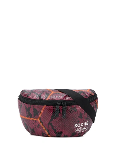 Koché X Eastpak Springer Belt Bag In Purple