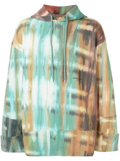 Wooyoungmi Tie-dye Oversized Hoodie In Brown