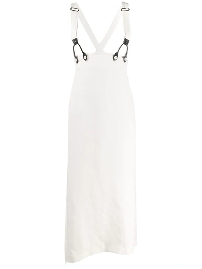 Y's Straight-fit Pinafore Skirt In White