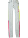 Philipp Plein Neon Rock Skinny Fit Jeans In Blue